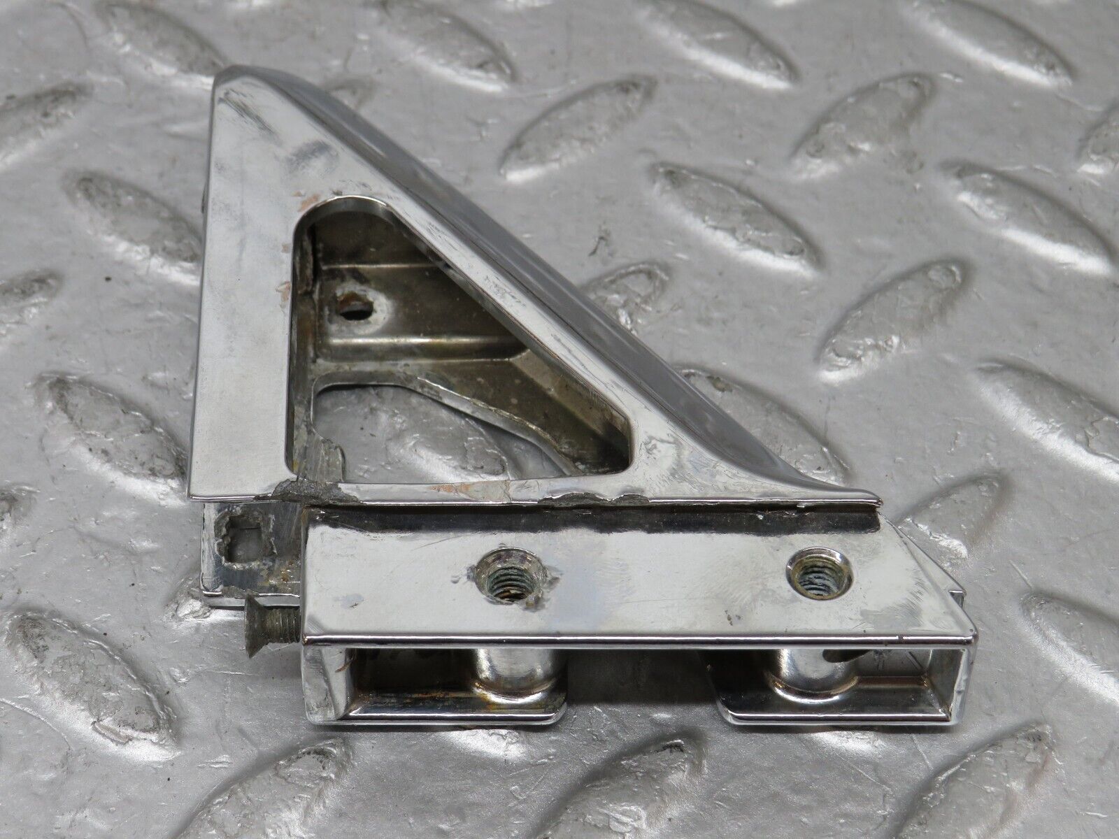 35444 Mercedes-Benz R107 280SL Right Wing Mirror Triangle Chrome Bracket