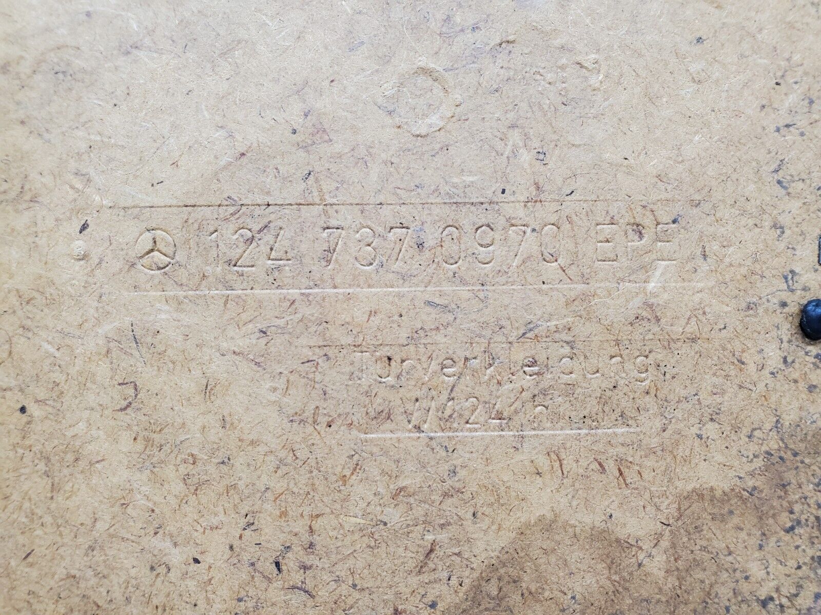 44686 Mercedes-Benz W124 220E Rear Left Door Card Grey 1247370970