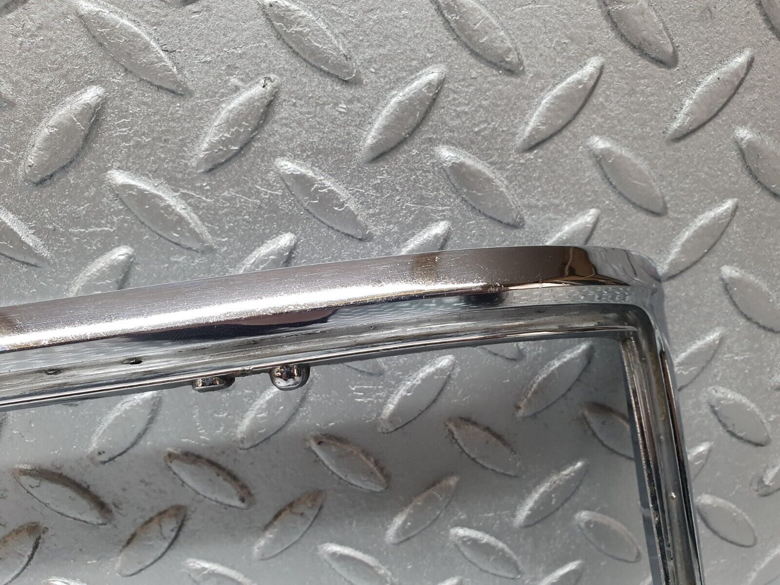 42934 Mercedes-Benz W115 Tail Light Chrome Frame Right Side