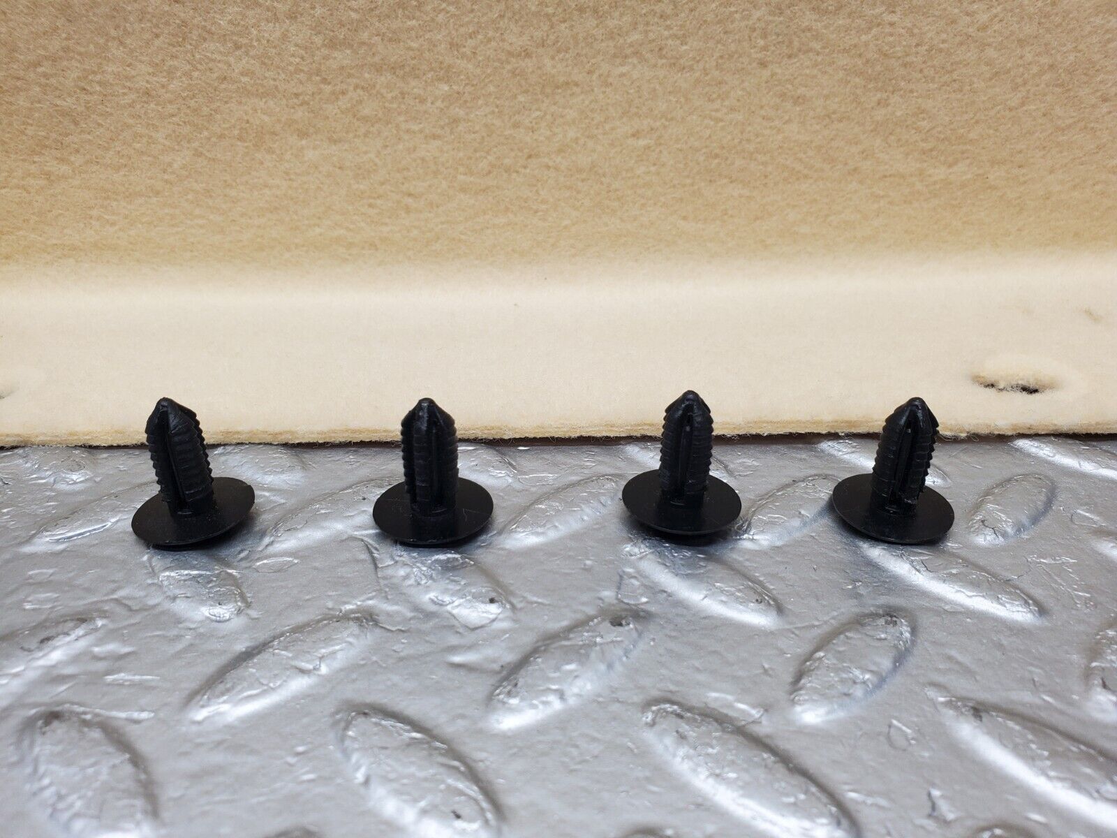 46862 Mercedes-Benz R129 320SL Coupe Fuel Tank Cover Plate Carpet Beige 1296903741