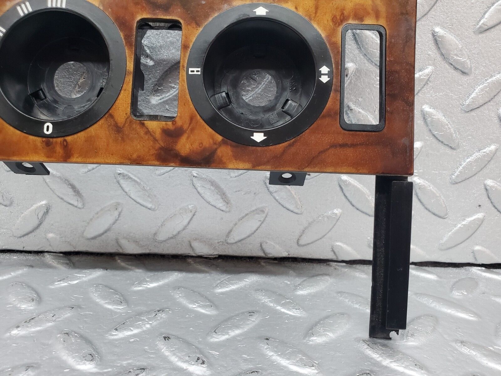 45575 Mercedes-Benz W126 420SE Heater Control Panel Wood Trim 1266830375