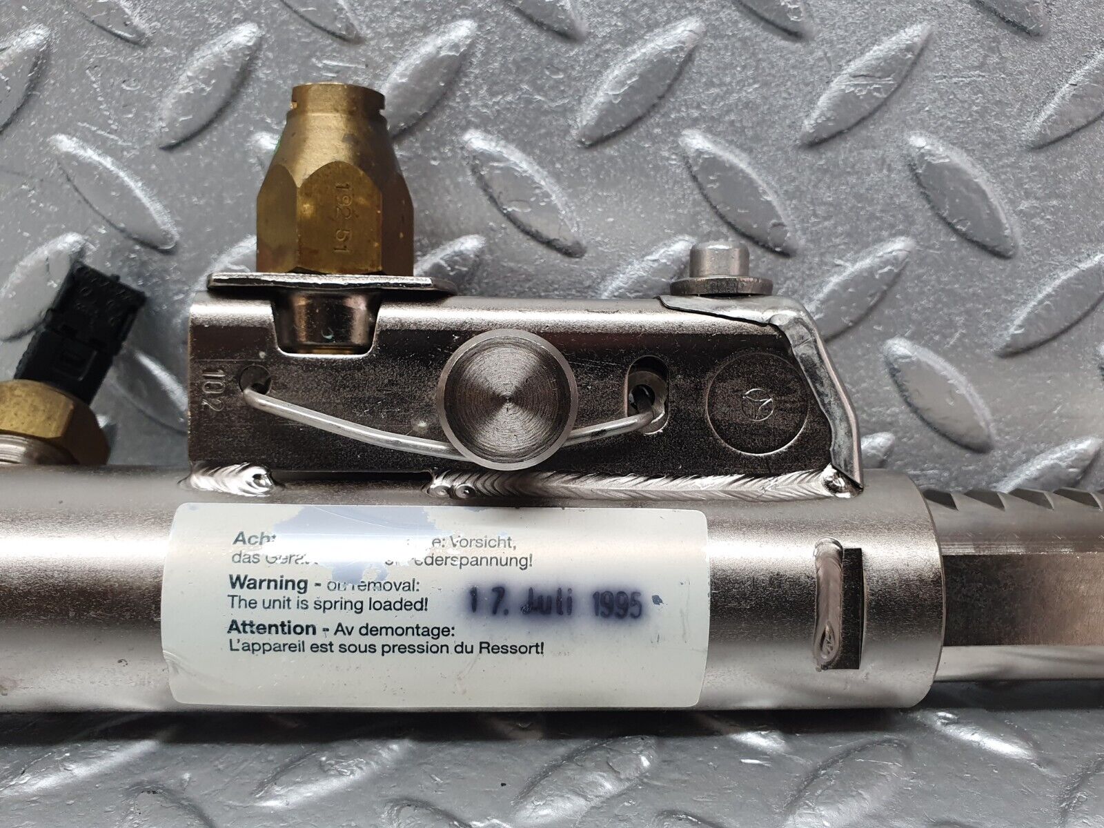 42151 Mercedes-Benz R129 320SL Coupe Roll Bar Hydraulic Cylinder Left 1298600335