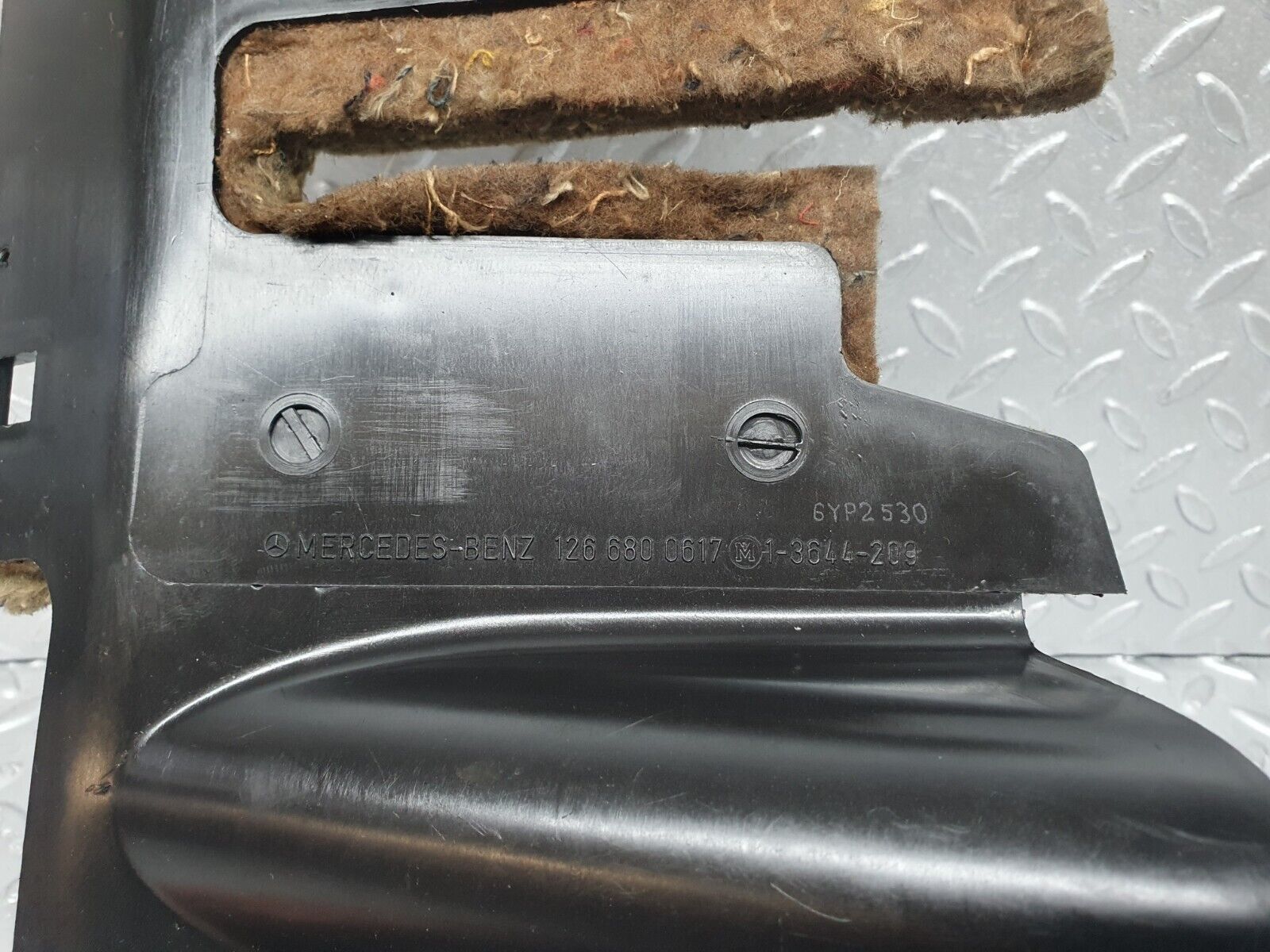 43616 Mercedes-Benz C126 380SEC Coupe Under Dash Panel Right Side 1266800617