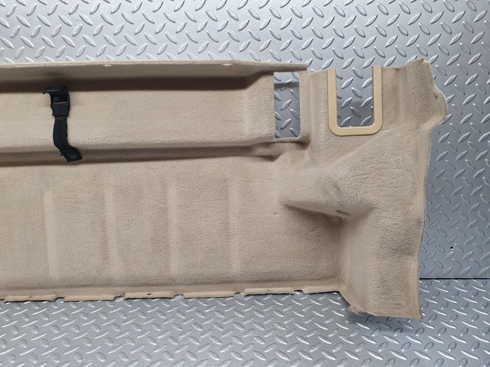 42261 Mercedes-Benz R129 320SL Coupe Fuel Tank Cover Plate Carpet Beige 1296903141