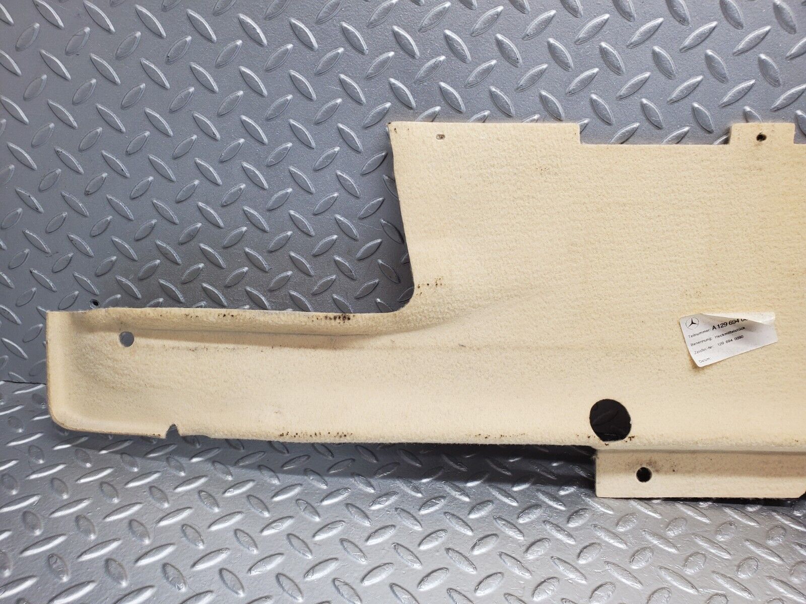 46863 Mercedes-Benz R129 320SL Coupe Boot Rear Carpet Beige 1296940090