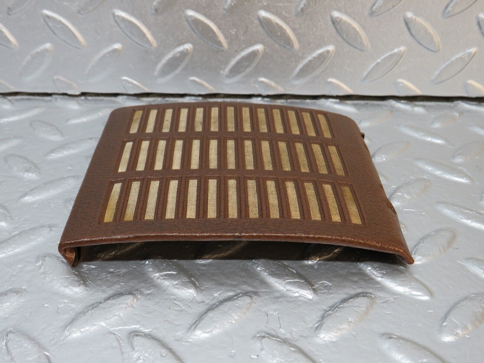 39816 Mercedes-Benz R107 350SL Dashboard Speaker Cover Brown Left Side