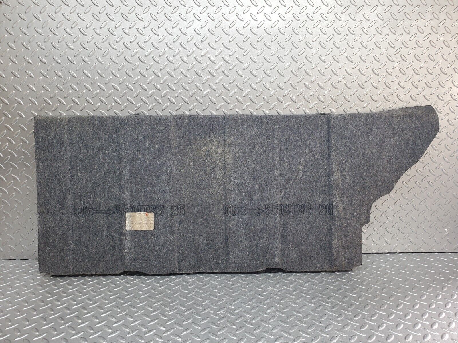 44699 Mercedes-Benz W124 220E Fuel Tank Cover Carpet 1246943525