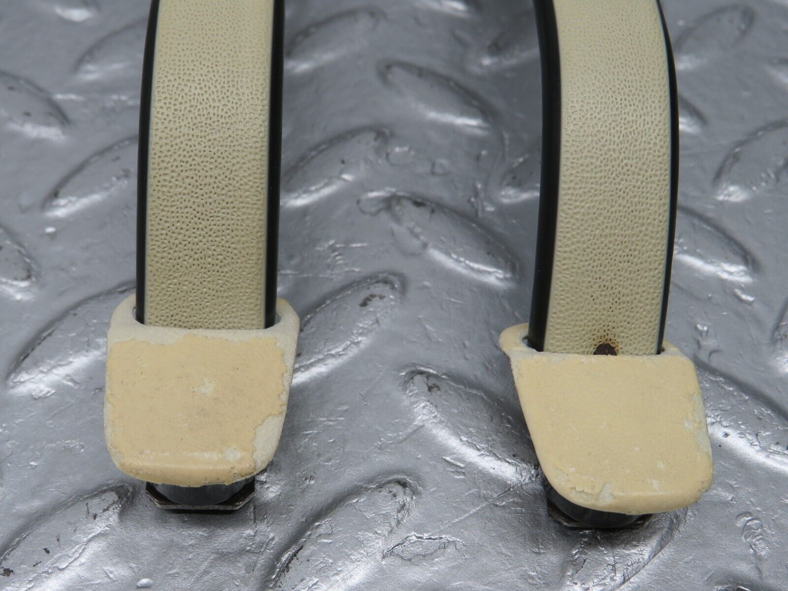 40194 Mercedes-Benz R107 Hardtop Roof Grab Handle Beige Pair