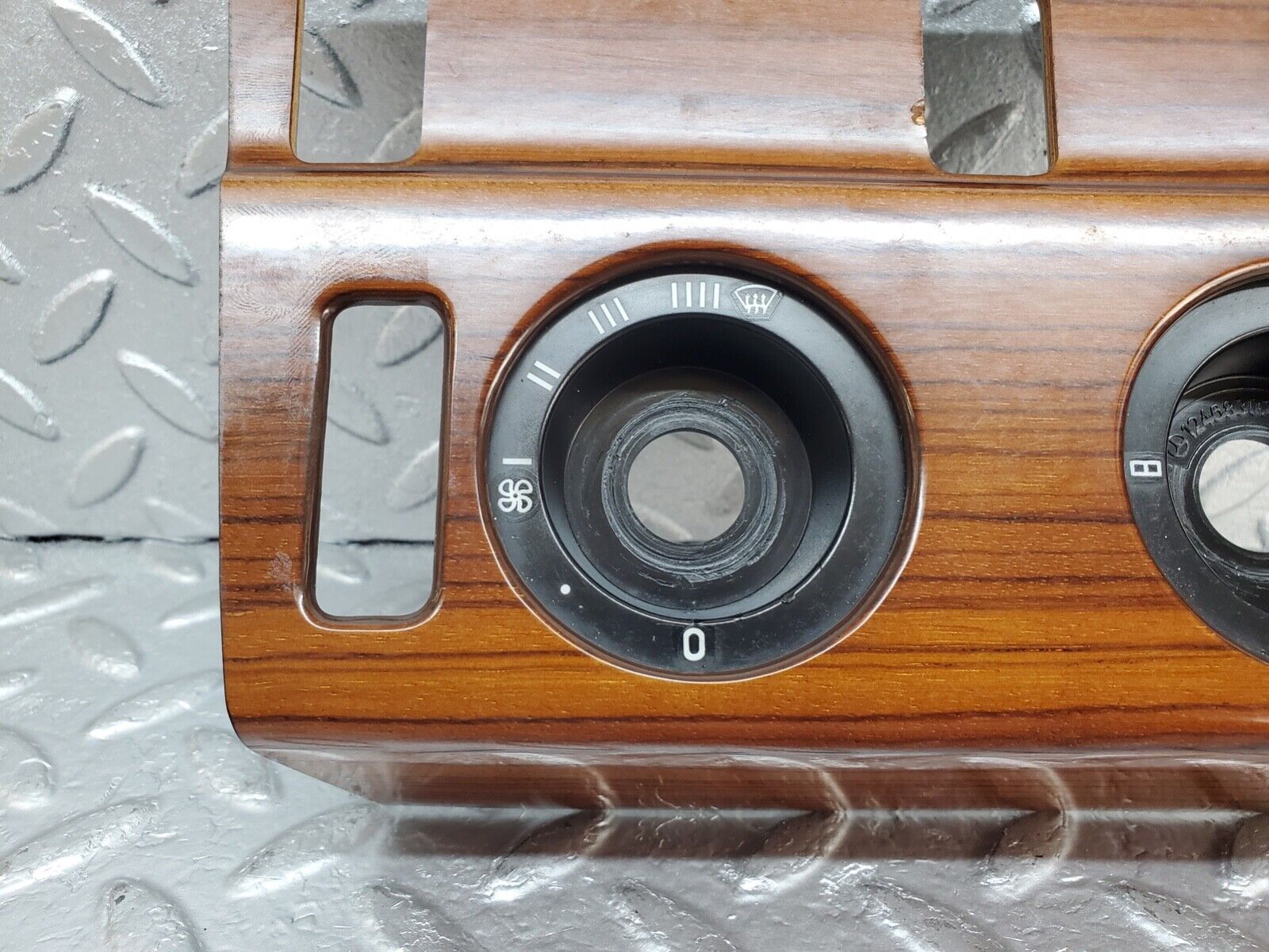 44600 Mercedes-Benz W124 220E Heater Control Panel Wood Trim 1246830275