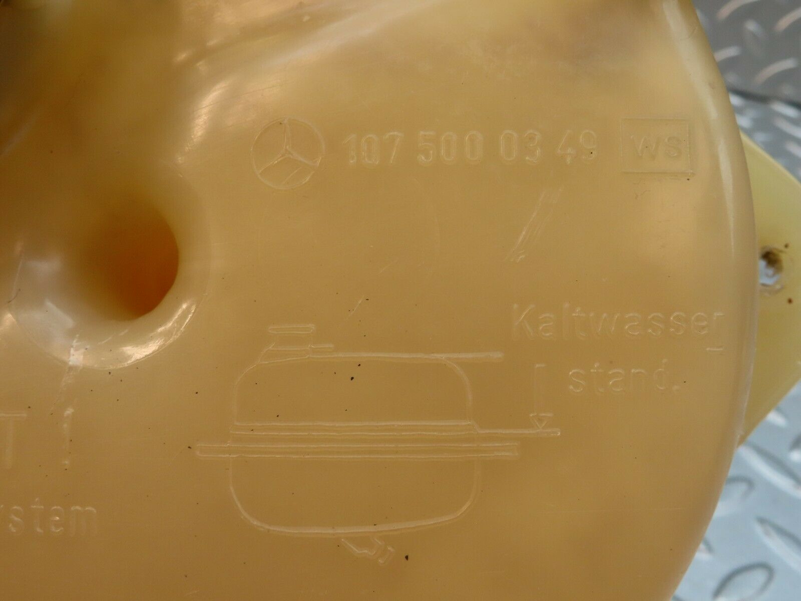 4945 Mercedes-Benz R107 350SL Coolant Reservoir Tank 1075000349