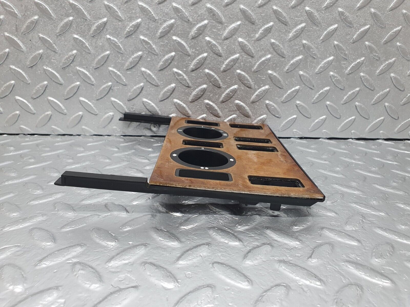 43588 Mercedes-Benz C126 380SEC Coupe Heater Control Panel Wood Trim 1266830375