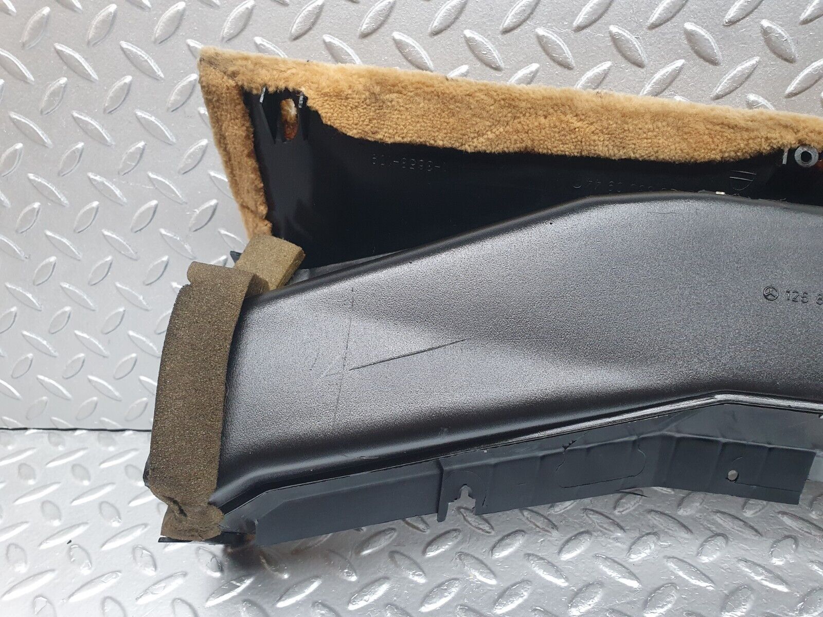 43614 Mercedes-Benz C126 380SEC Coupe Under Dash Panel Left Side Beige 1268800944 1268301144