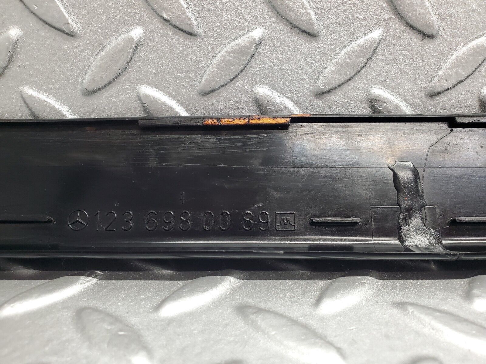 46398 Mercedes-Benz C123 280CE Coupe Trunk Cover Trim Black 1236980089