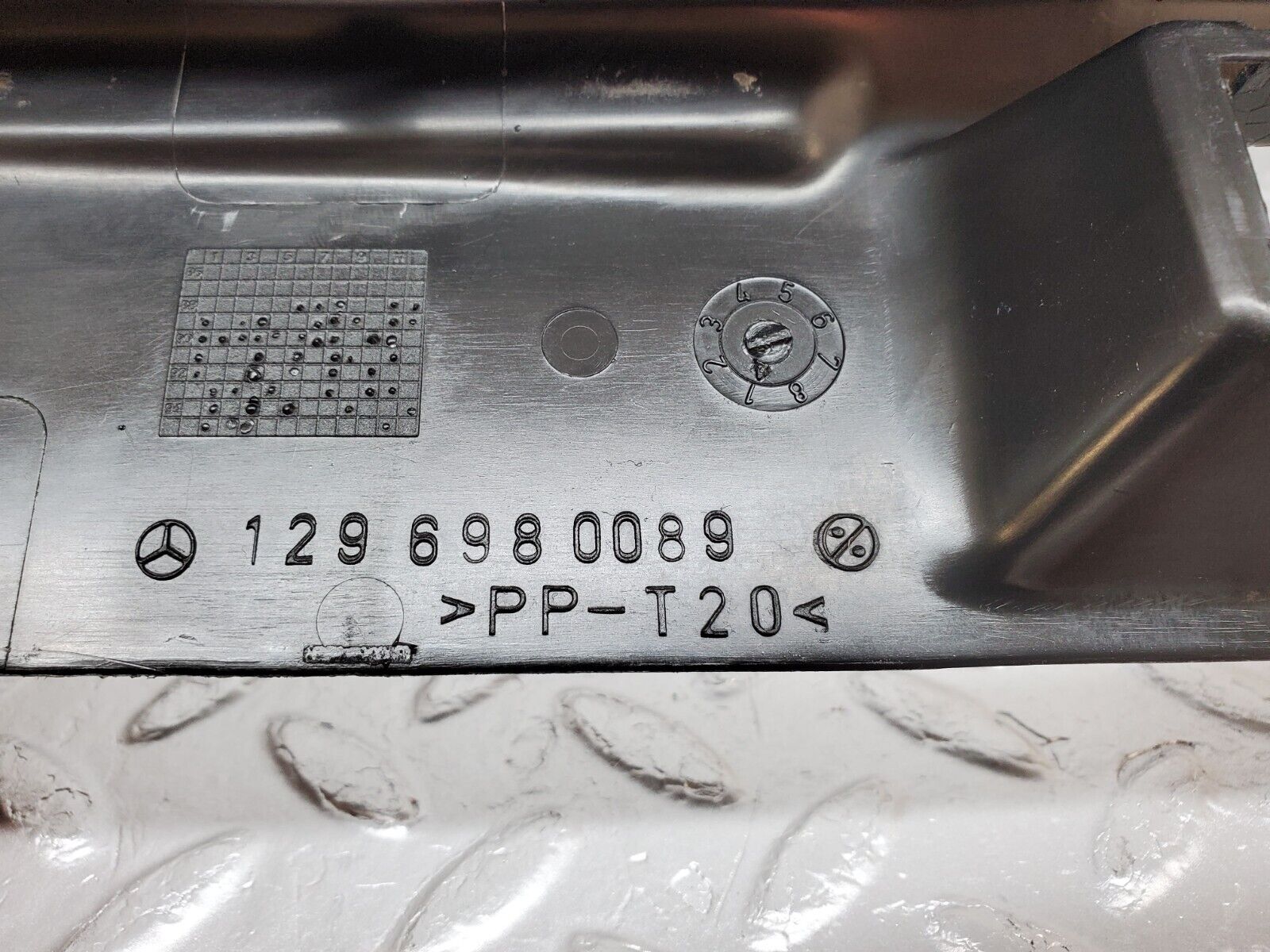 45109 Mercedes-Benz R129 300SL Coupe Boot Lock Cover Trim 1296980089