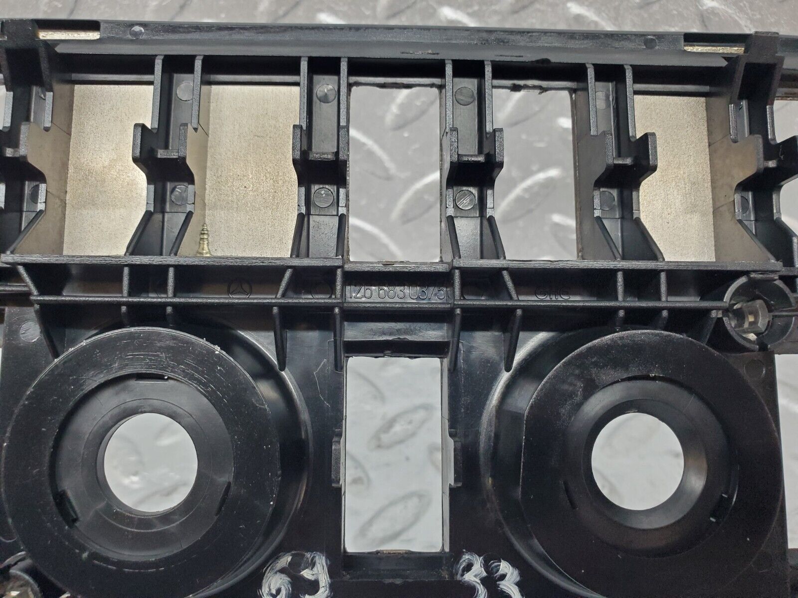 45575 Mercedes-Benz W126 420SE Heater Control Panel Wood Trim 1266830375