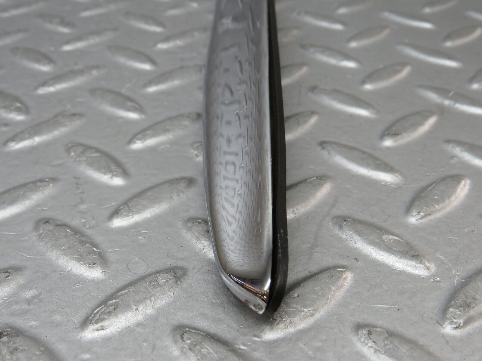 35490 Mercedes-Benz R107 280SL Trunk Chrome Handle Moulding 1077580202