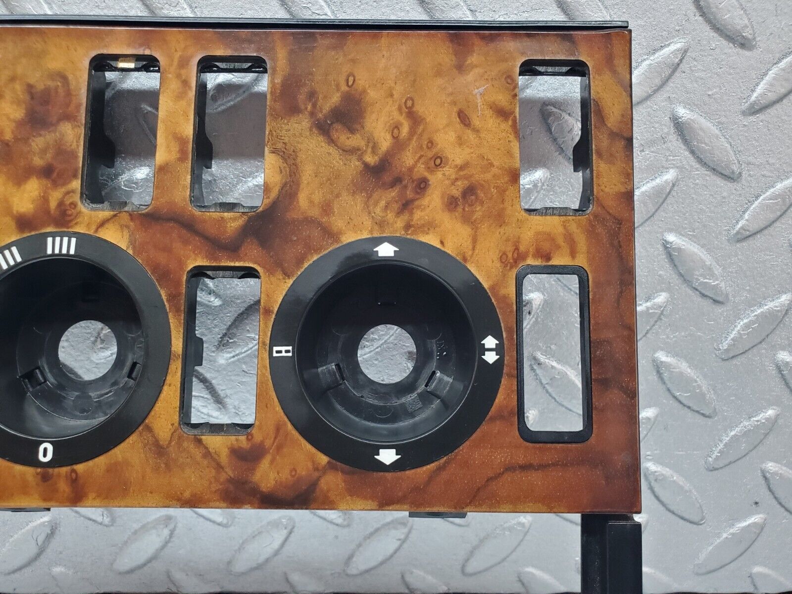 45575 Mercedes-Benz W126 420SE Heater Control Panel Wood Trim 1266830375