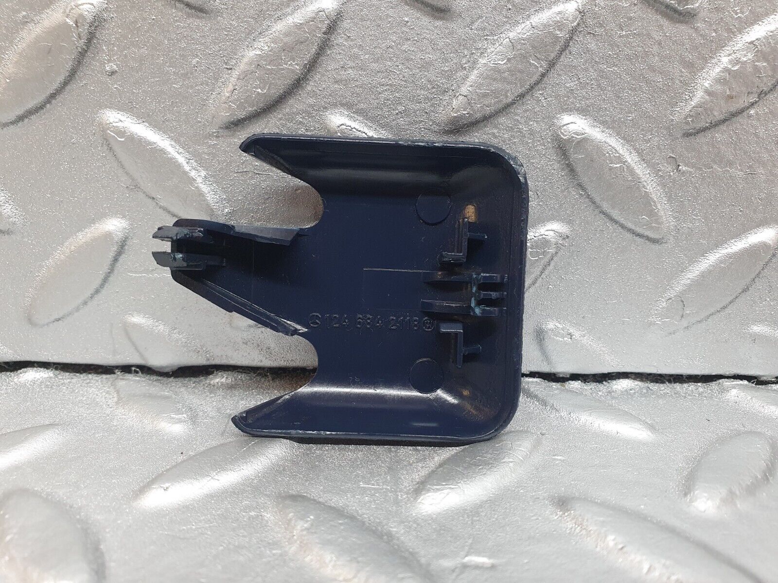 42905 Mercedes-Benz W201 190 2.0L Front Seat Rail Trim Cover Blue 1246842118 1246842218