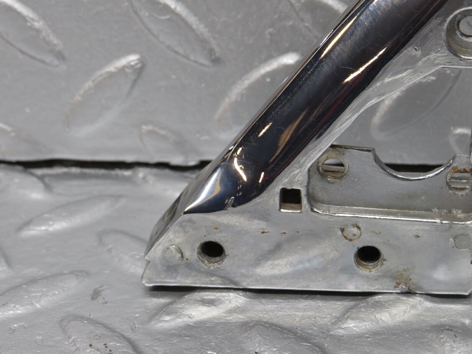 40007 Mercedes-Benz R107 350SL Right Wing Mirror Triangle Chrome Bracket