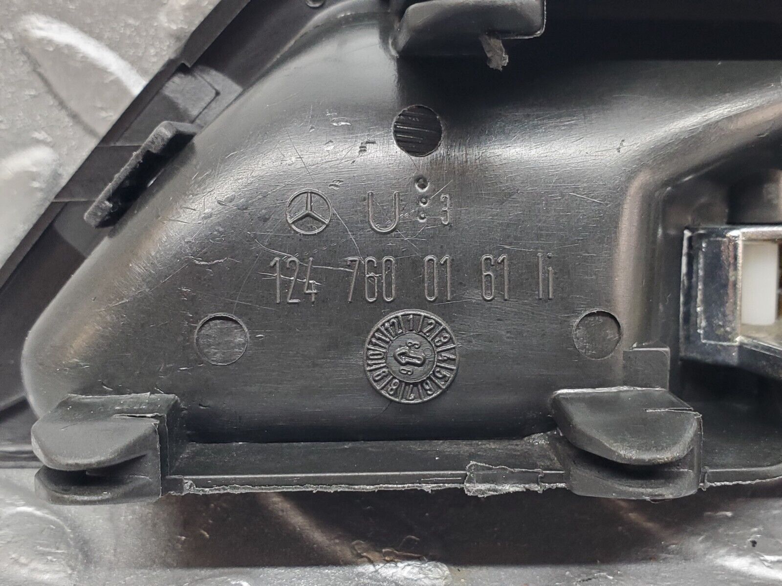 44744 Mercedes-Benz W124 220E Interior Door Handle Rear Left 1247600161