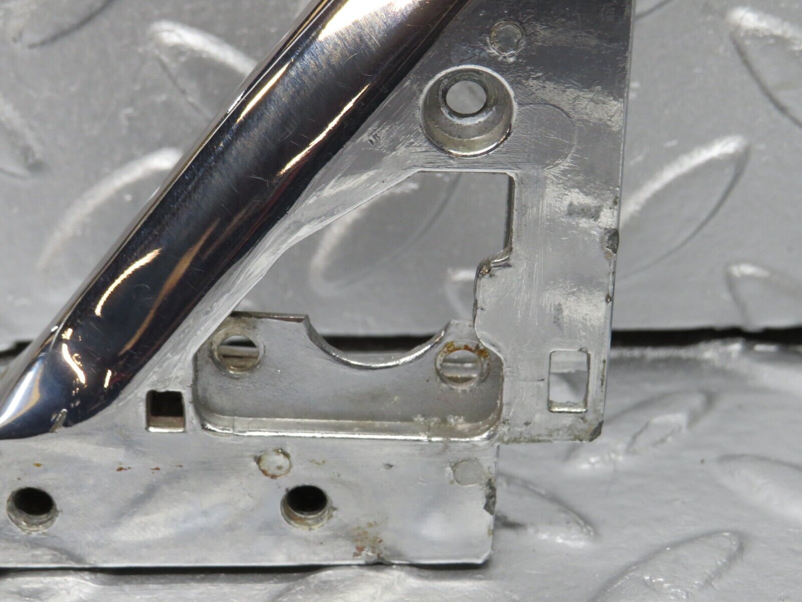 40007 Mercedes-Benz R107 350SL Right Wing Mirror Triangle Chrome Bracket