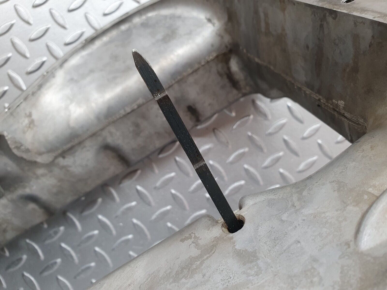 43454 Mercedes-Benz W108 280SE Oil Pan Oil Sump & Dipstick 1080140602