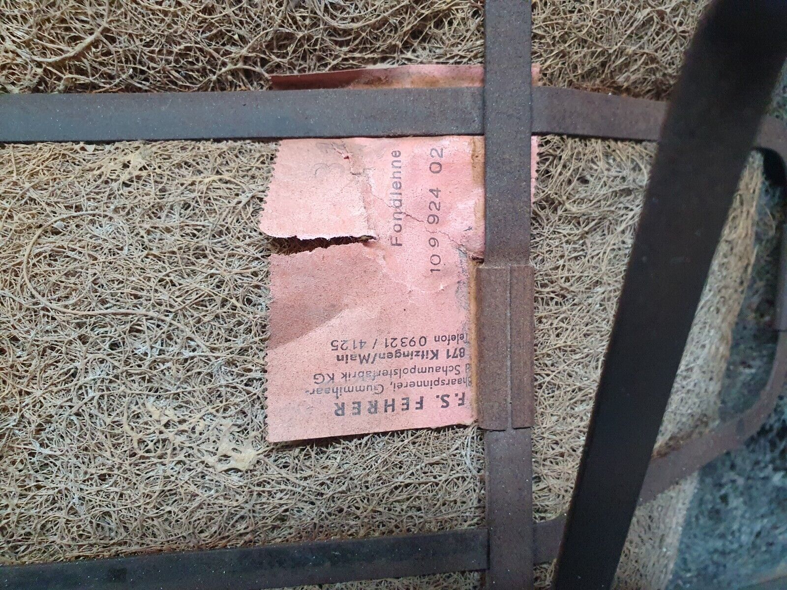 43479 Mercedes-Benz W108 280SE Rear Seat Leather Black 1099240216