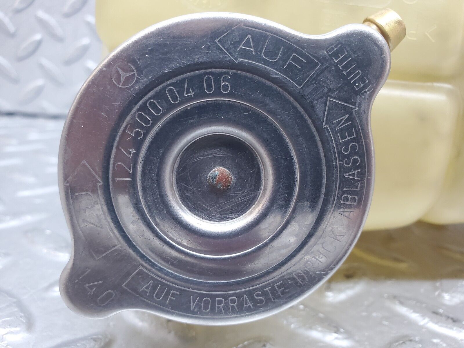 44783 Mercedes-Benz W124 220E Coolant Reservoir Tank 1245001349 1245000406