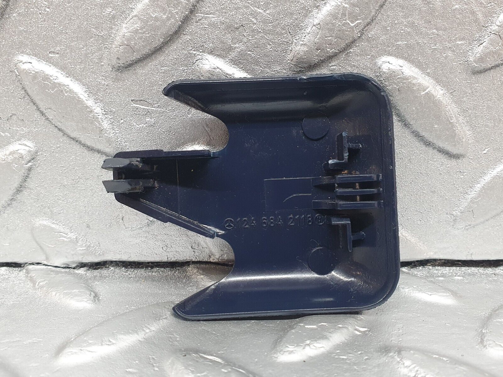 42906 Mercedes-Benz W201 190 2.0L Front Seat Rail Trim Cover Blue 1246842118 1246842218