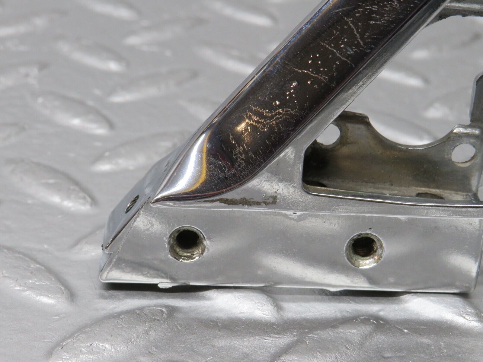 39121 Mercedes-Benz R107 500SL Right Wing Mirror Triangle Chrome Bracket