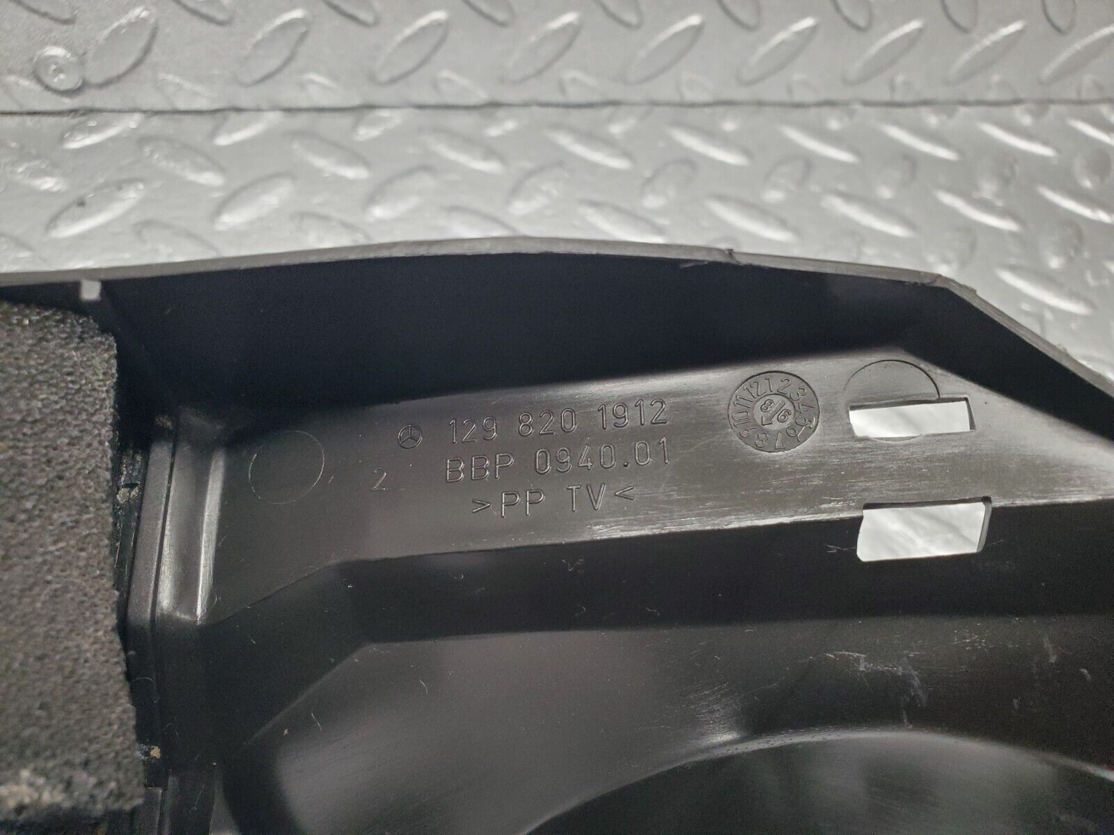 46893 Mercedes-Benz R129 320SL Coupe Engine Cable Channel Left Side 1298201912