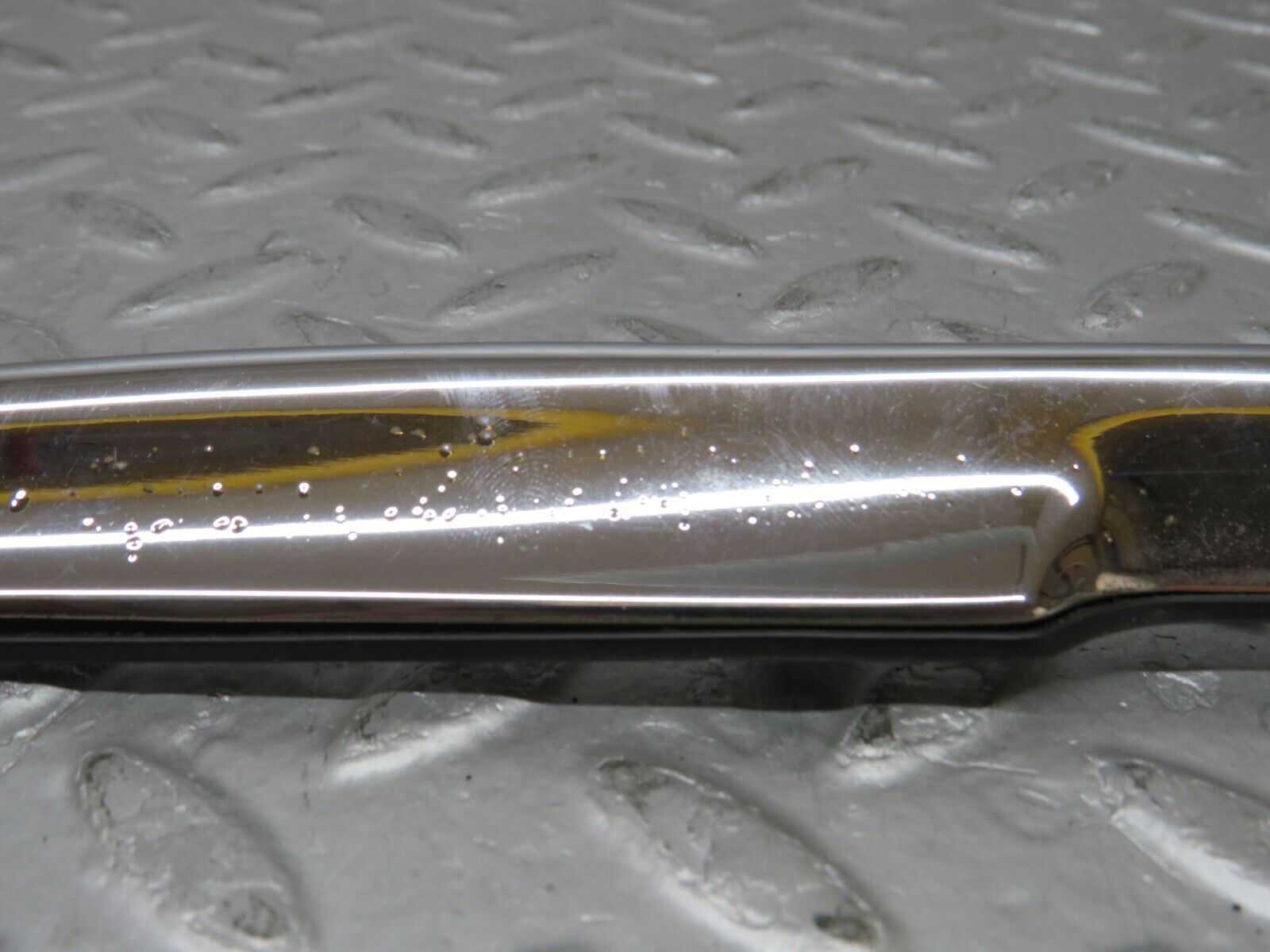 35490 Mercedes-Benz R107 280SL Trunk Chrome Handle Moulding 1077580202