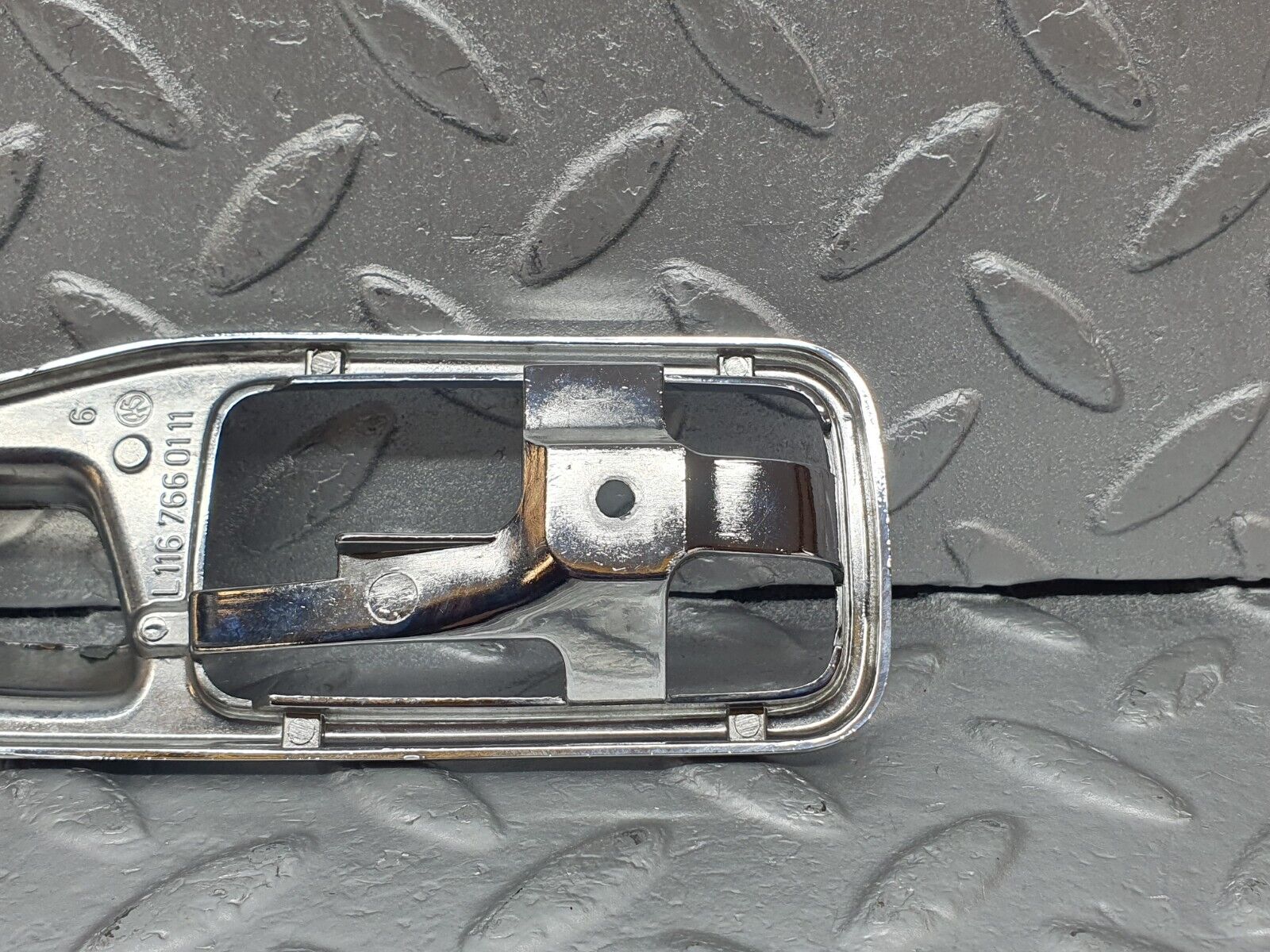 43968 Mercedes-Benz C123 230CE Coupe Chrome Frame For Door Opener Left 1167660111