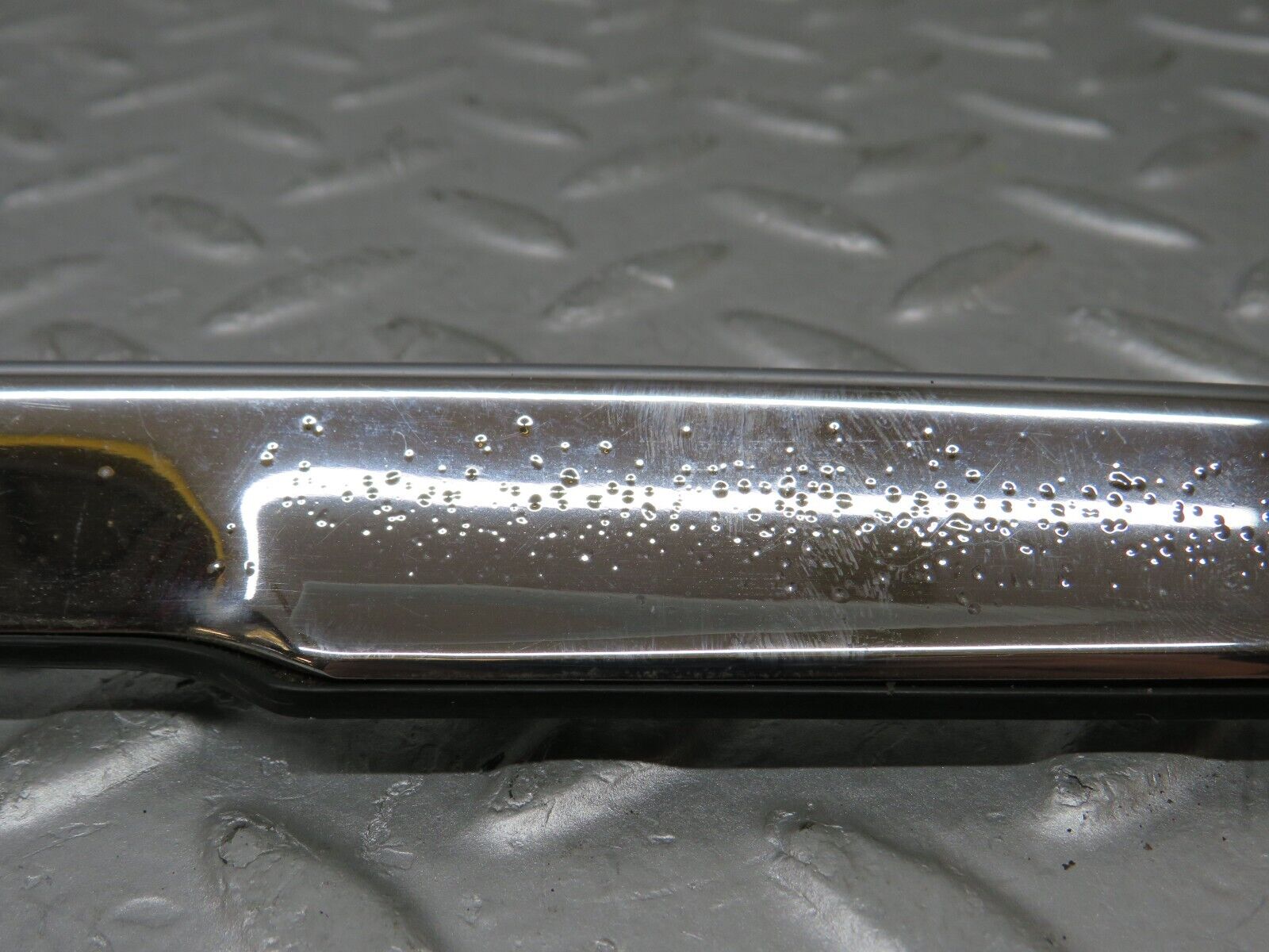 35490 Mercedes-Benz R107 280SL Trunk Chrome Handle Moulding 1077580202