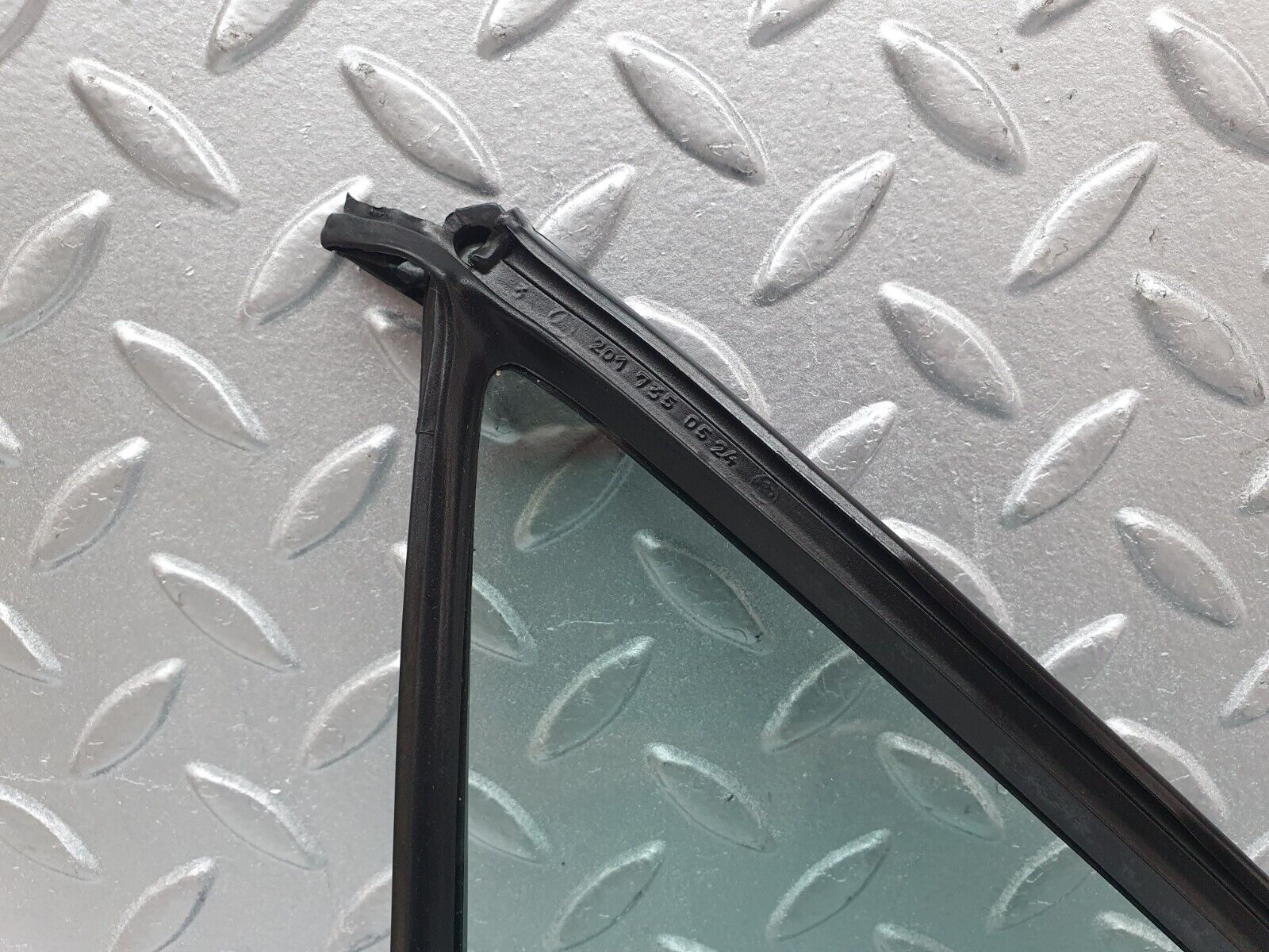 42871 Mercedes-Benz W201 190 2.0L Rear Left Quarter Window Glass 2017350524