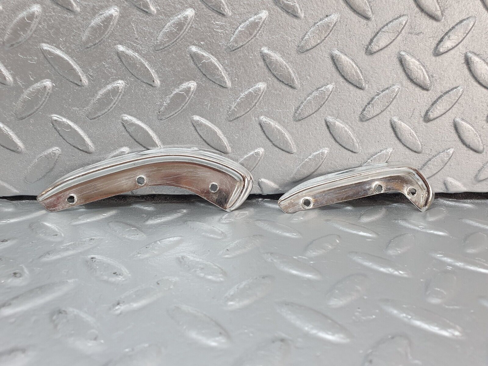 43152 Mercedes-Benz W108 280SE Interior Door Handle Chrome Trim Pair Left