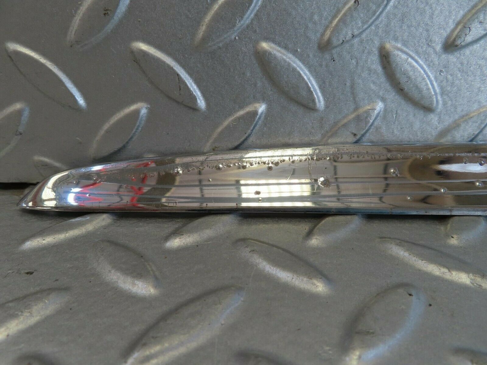 15718 Mercedes-Benz R107 450SL Trunk Chrome Handle Moulding 1077580202