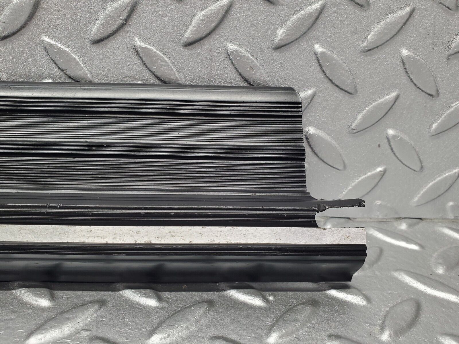 46329 Mercedes-Benz C123 280CE Coupe Door Sill Trim Black Right Side