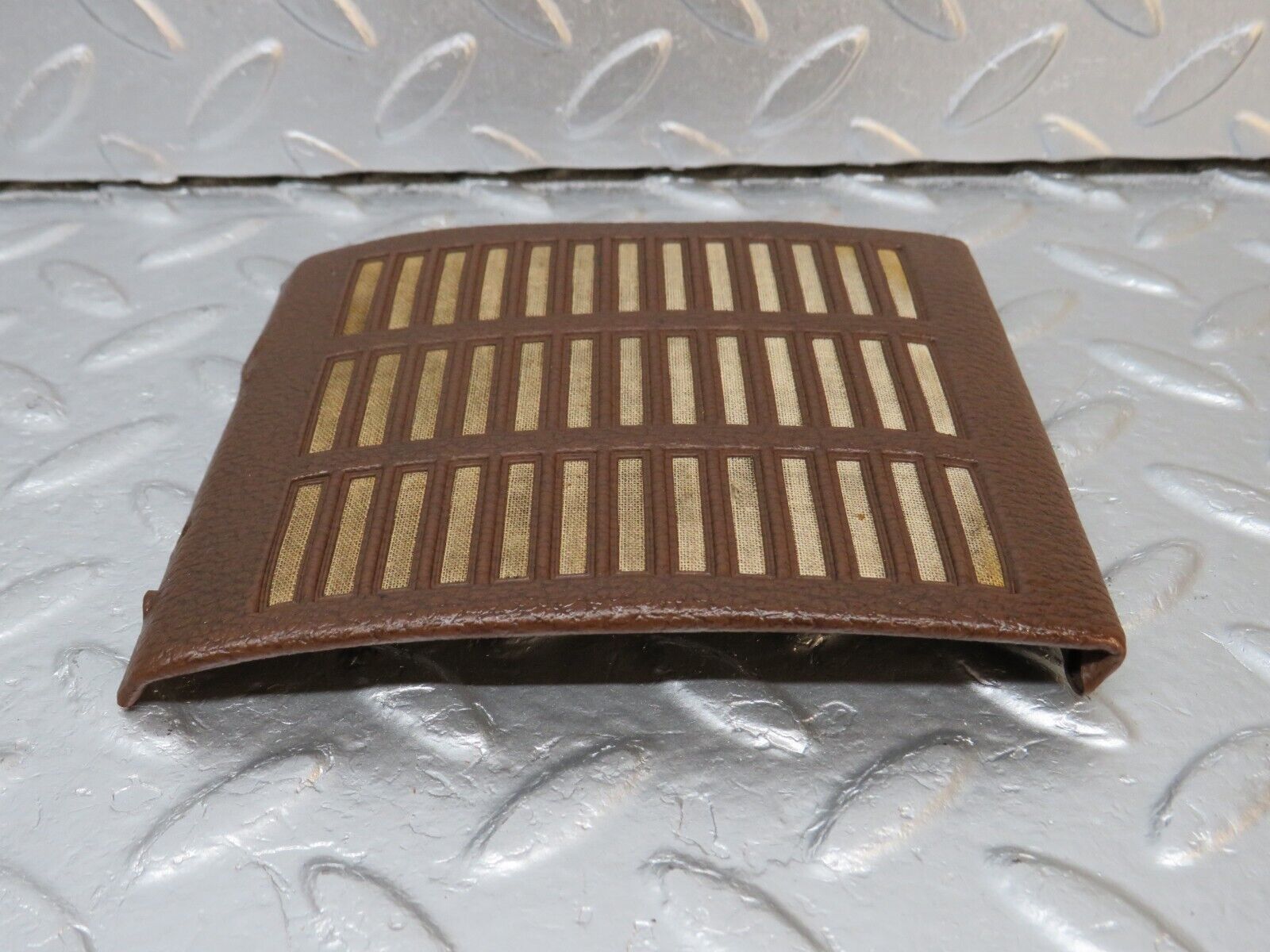 39816 Mercedes-Benz R107 350SL Dashboard Speaker Cover Brown Left Side