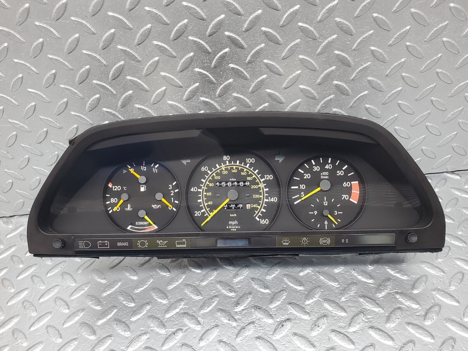 45841 Mercedes-Benz W126 420SE Instrument Cluster 1265428801