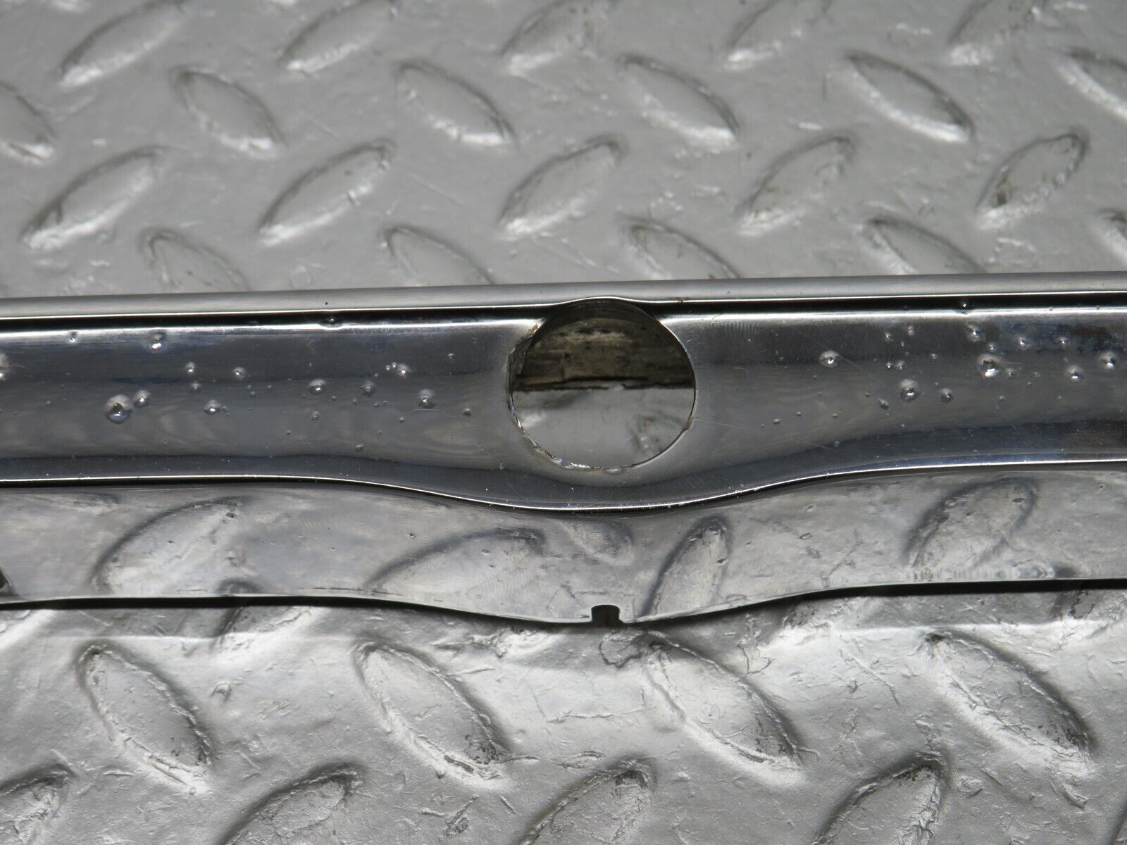 39142 Mercedes-Benz R107 500SL Trunk Chrome Handle Trim