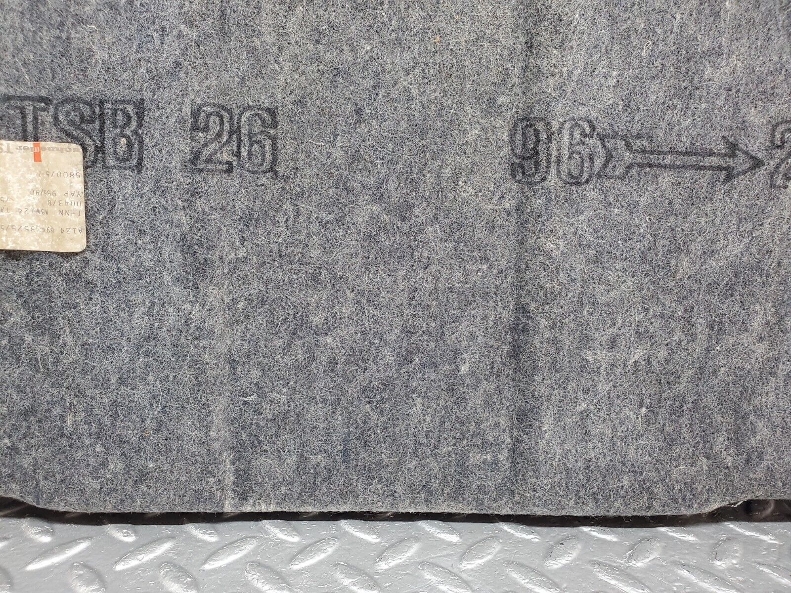 44699 Mercedes-Benz W124 220E Fuel Tank Cover Carpet 1246943525