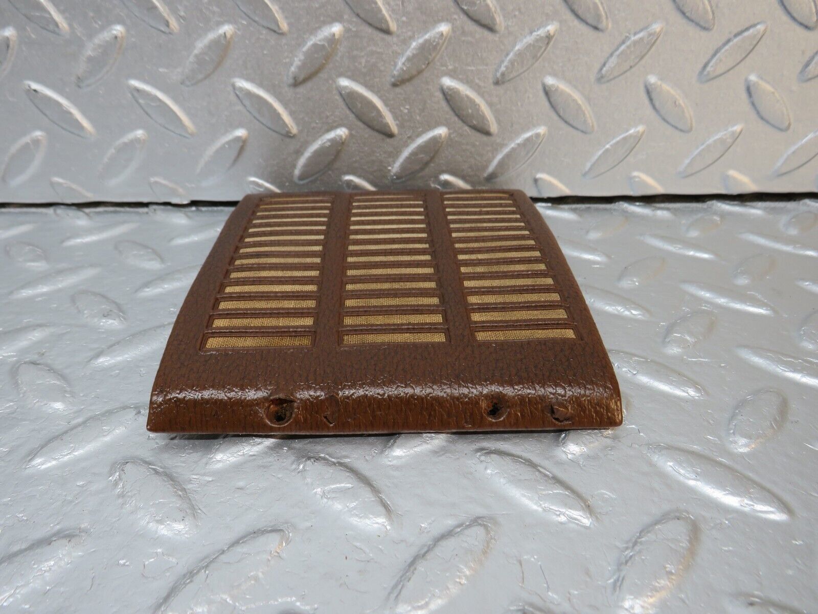 39816 Mercedes-Benz R107 350SL Dashboard Speaker Cover Brown Left Side