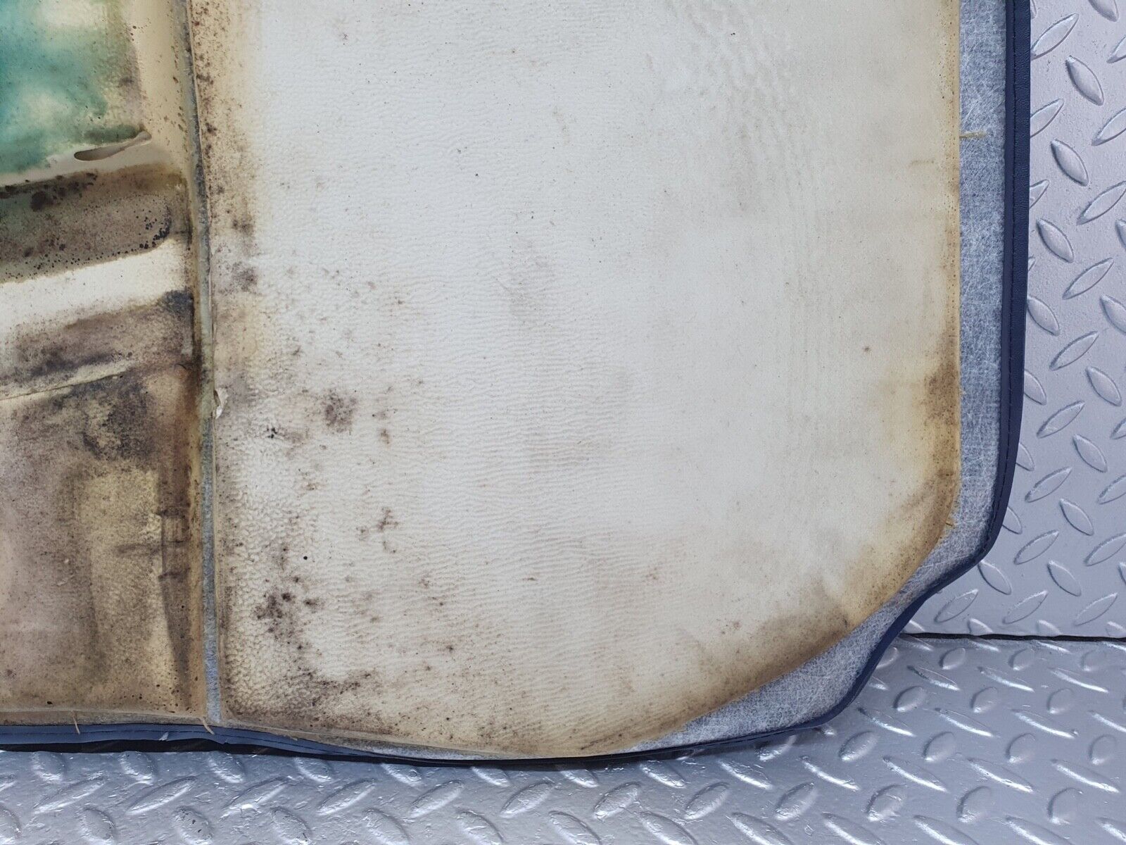 43022 Mercedes-Benz W201 190 Front Left Floor Carpet Blue 2016806962