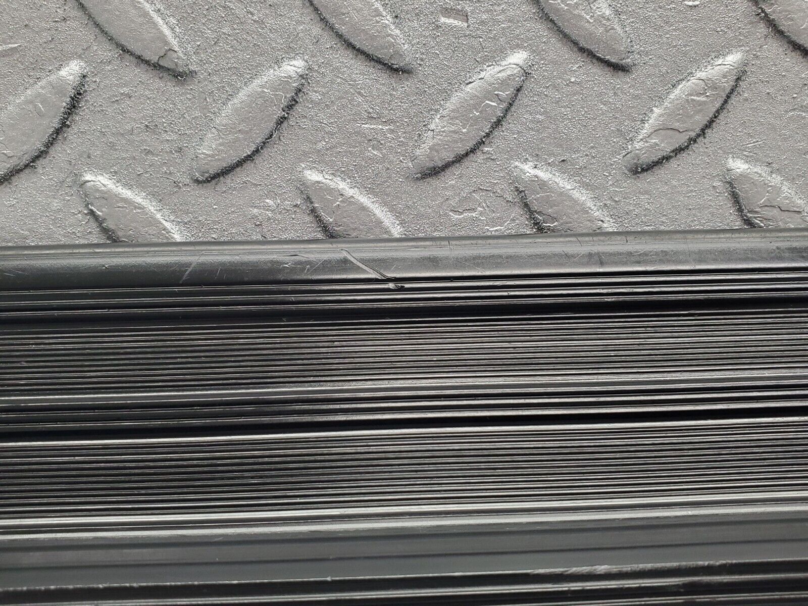 46330 Mercedes-Benz C123 280CE Coupe Door Sill Trim Black Left Side