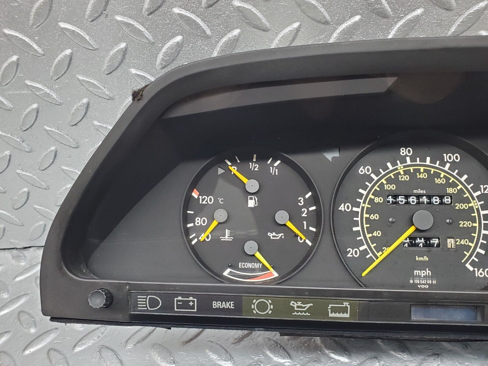 45841 Mercedes-Benz W126 420SE Instrument Cluster 1265428801