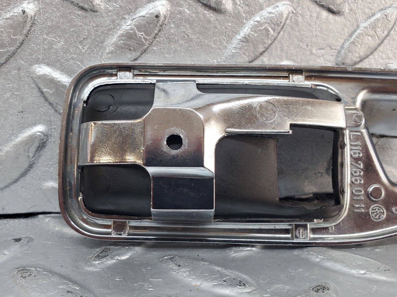 44392 Mercedes-Benz W123 280E Chrome Frame For Door Opener Left 1167660111