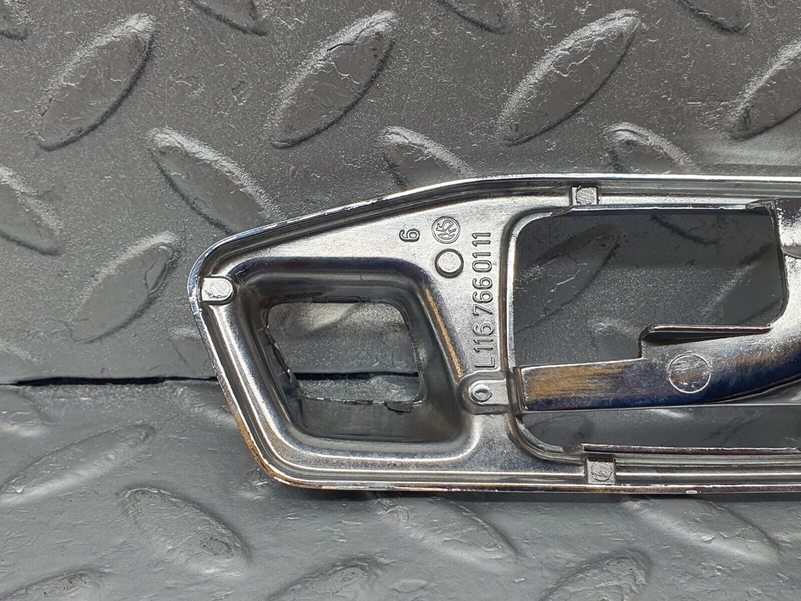 43968 Mercedes-Benz C123 230CE Coupe Chrome Frame For Door Opener Left 1167660111