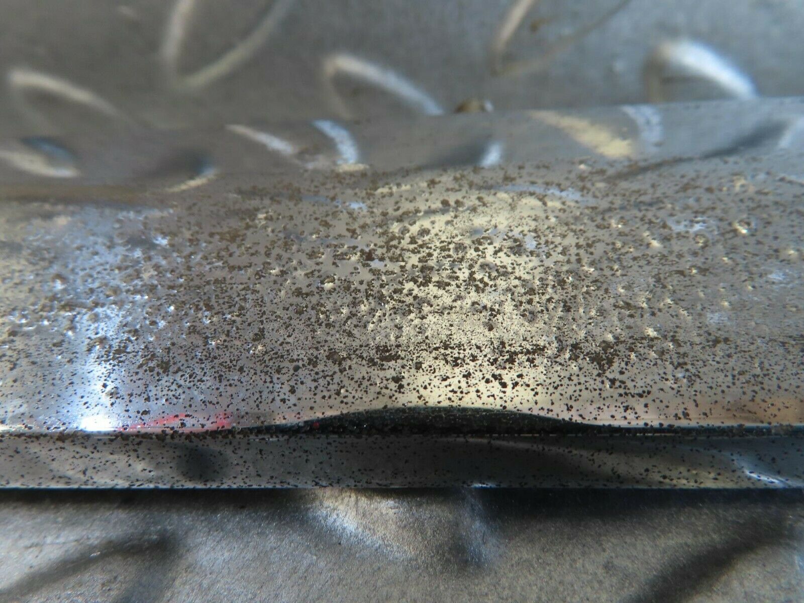 15720 Mercedes-Benz R107 450SL Trunk Chrome Handle Moulding Left 1076901380