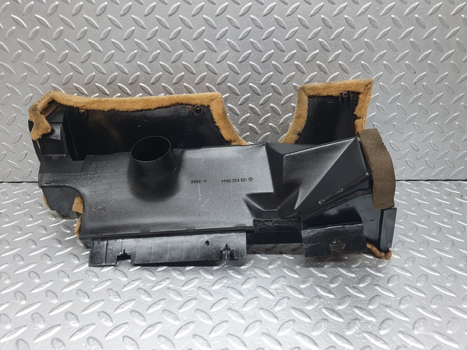 43613 Mercedes-Benz C126 380SEC Coupe Under Dash Panel Right Side Beige 1268300644 1268300844